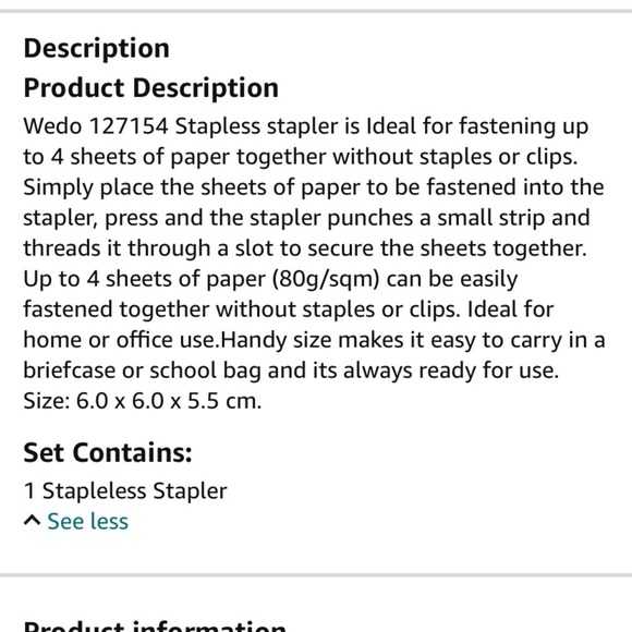 Stapleless Stapler - Picture 3 of 6